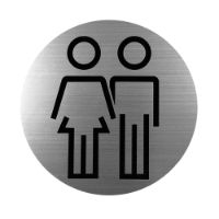 Unisex WC Door Sign