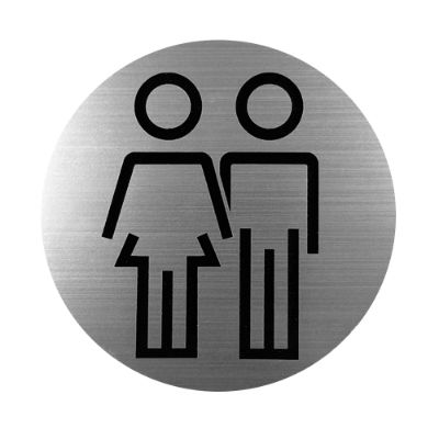 Unisex WC Door Sign