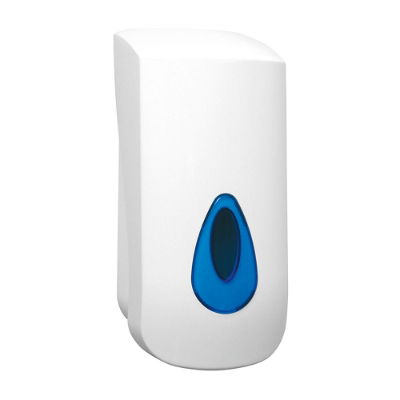 White Plastic Liquid Soap Dispenser