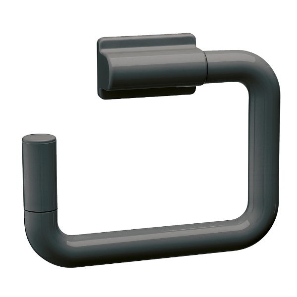 Lockable Toilet Roll Holder - Dark Grey