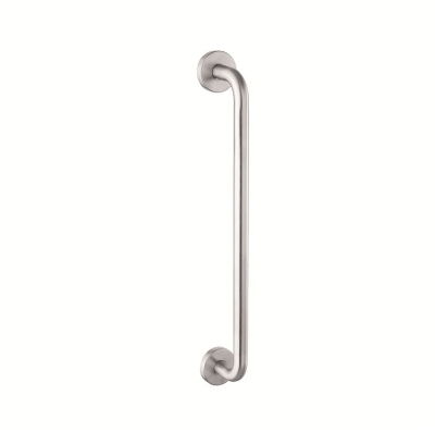 Silver cubicle door handle