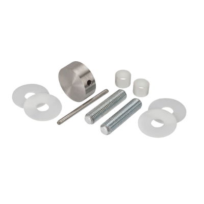 Door Handle Bolt Through Disc Set - Stainless Steel