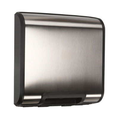 Slimline Warm Air Hand Dryer - Stainless Steel and Black