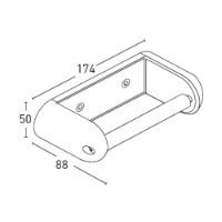 Aluminium Toilet Roll Holder