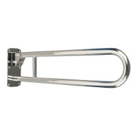 800mm Support Rail - Polished Steel